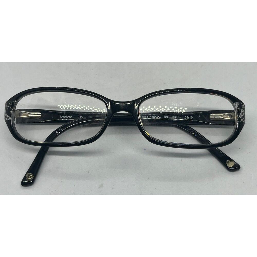 Bebe Eyeglasses Frames Achiever BB5004 JET 135 Black glasses - Picture 2 of 6